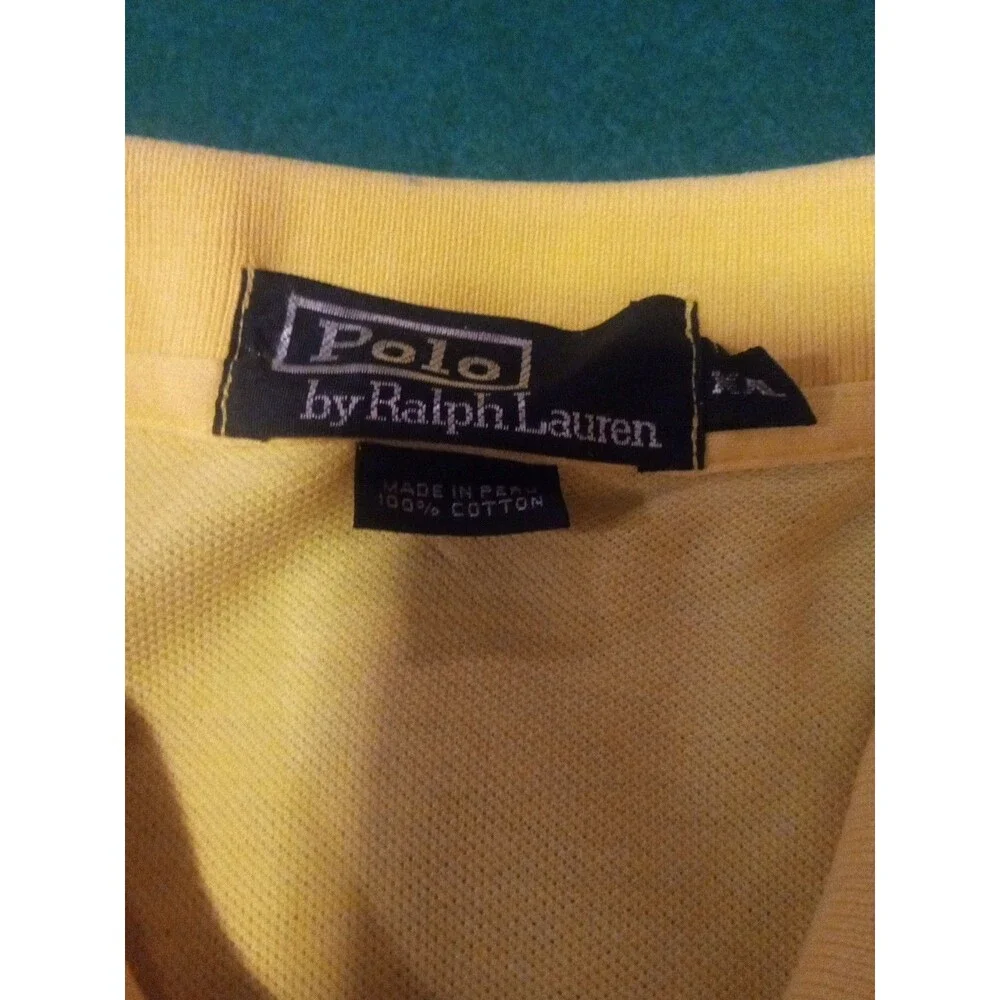 Ralph Lauren  Men's polo shirt, yellow Size 2X